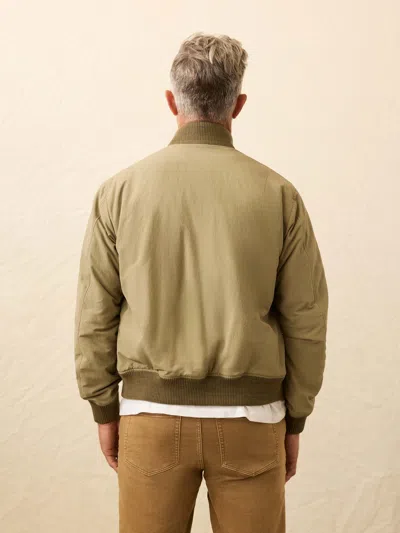 Faherty Military Bomber Jackets In Green