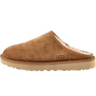 Ugg 10mm Classic Slip-on Shearling Loafers In Chestnut