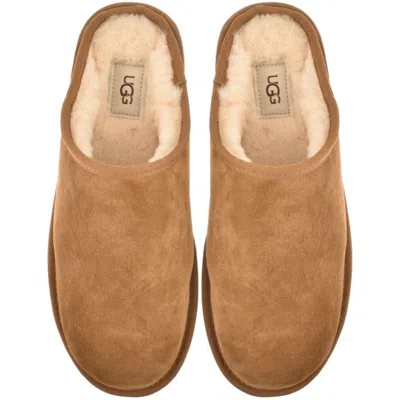 Ugg 10mm Classic Slip-on Shearling Loafers In Chestnut