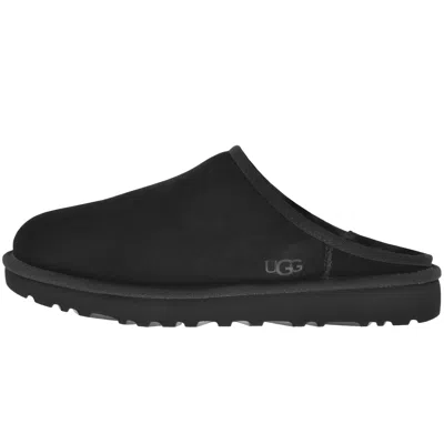 Ugg Monochromatic Suede Mule Slipper In Black