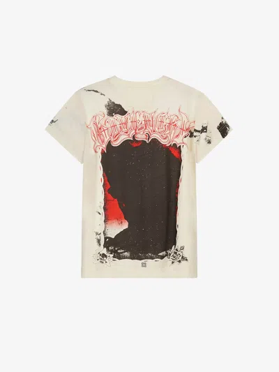 Givenchy Graphic Print T-shirt In White