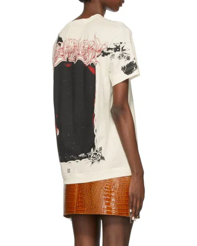 Givenchy Graphic Print T-shirt In White