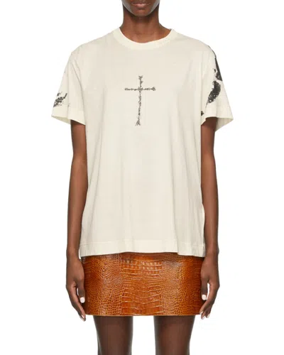 Givenchy Graphic Print T-shirt In White