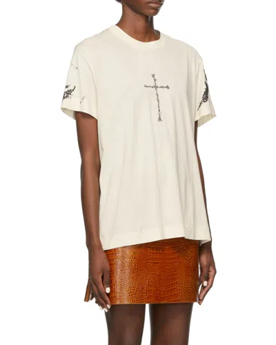 Givenchy Graphic Print T-shirt In White