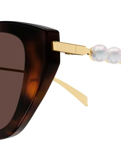 Gucci Gg1968s Linea Emblem 003 Havana Gold Brown Sunglasses In Multi