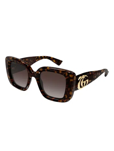 Gucci Gg Bag 50mm Acetate Butterfly Sunglasses In Multi