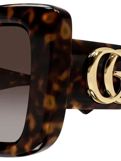 Gucci Gg Bag 50mm Acetate Butterfly Sunglasses In Multi