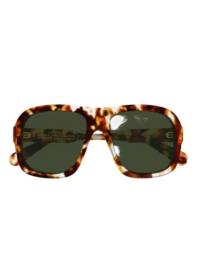 Chloé Geometric Ch0331s Sunglasses In Brown