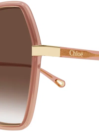 Chloé Geometric Ch0262s Sunglasses In Brown