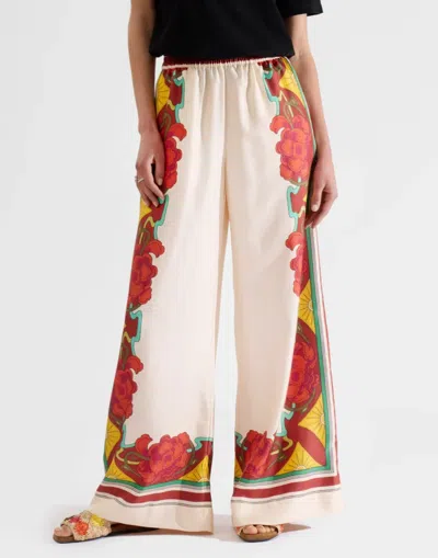 La Doublej Floral-print Palazzo Trousers In Foulard Liberty Piazzato