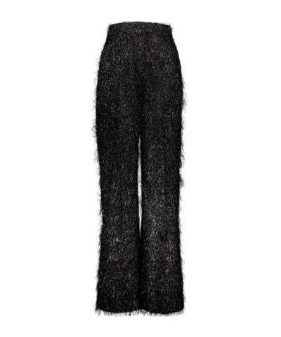 Fabiana Filippi Wide-leg Casual Pants In Black