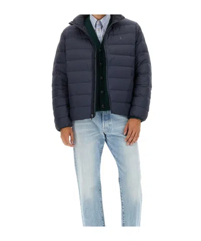 Polo Ralph Lauren Quilted Blue Recycled Polyester Puffer Jacket In Blue