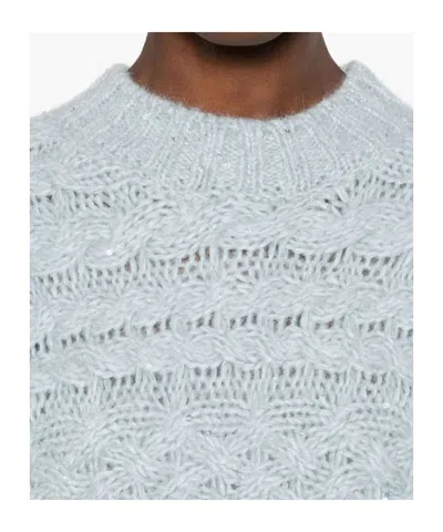 Eleventy Pullover Mit Zopfmuster In White