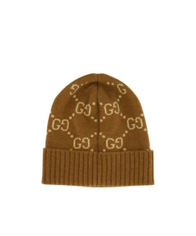 Gucci Cuffed Hat In Brown