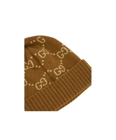 Gucci Cuffed Hat In Brown