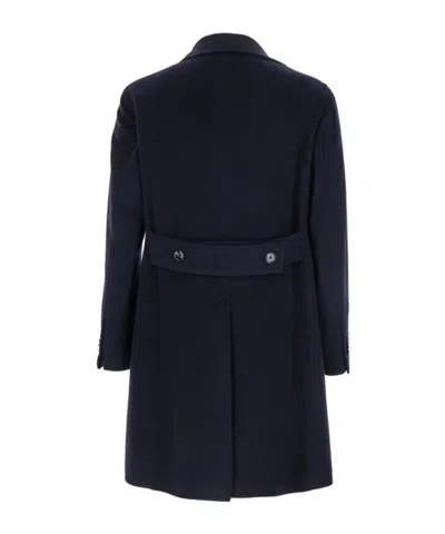 Tagliatore Double-breasted Cashmere Coat In Black