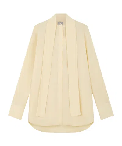 Totême Lavalliere-detail Shirt In Brown