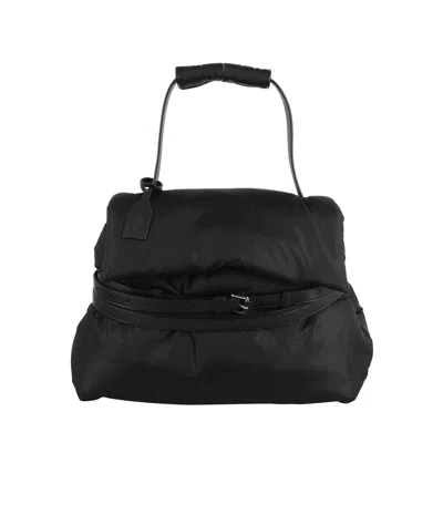 Moschino Quilted Shoulder Bag Adjustable Strap In Black