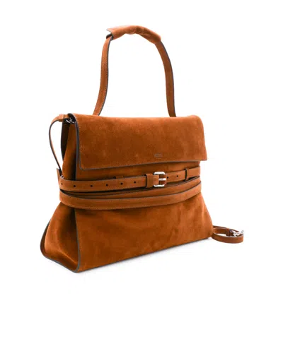 Moschino Versatile Shoulder Bag Adjustable Strap In Brown