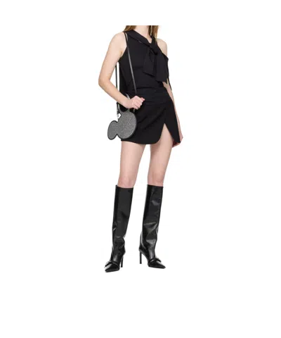 Coperni Mini Shoulder Bag With Stylized Mouse Head Design In Black