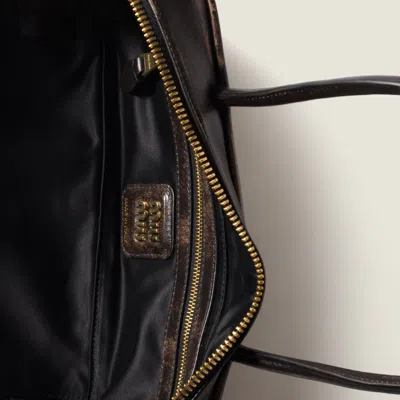 Miu Miu Small Nappa Leather Shoulder Bag In Brown