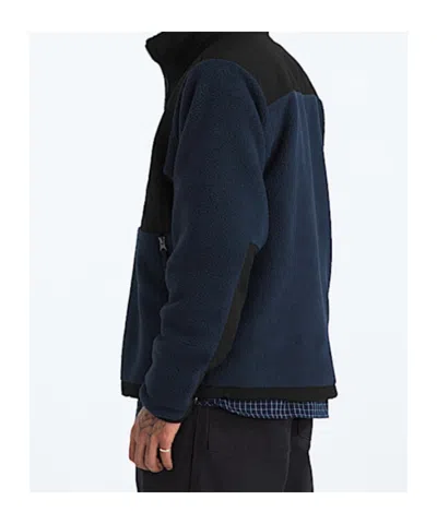 The North Face Logo Vertical Collar Grab Velvet Casual Jacket In Black
