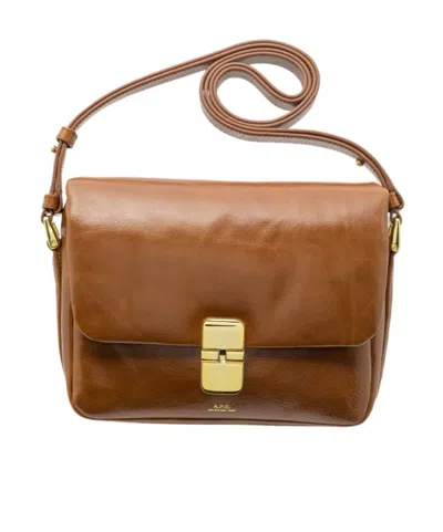 Apc A.p.c. Brown Vachette Crossbody Bag In Brown