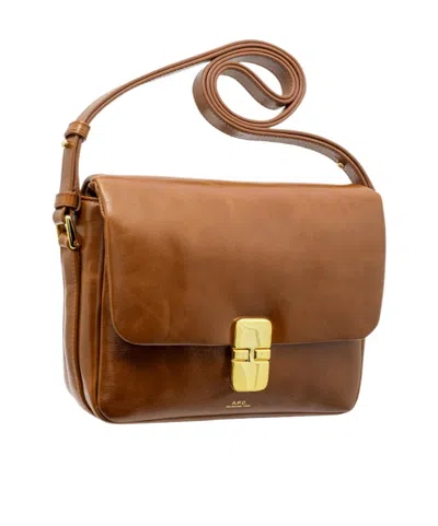 Apc A.p.c. Brown Vachette Crossbody Bag In Brown