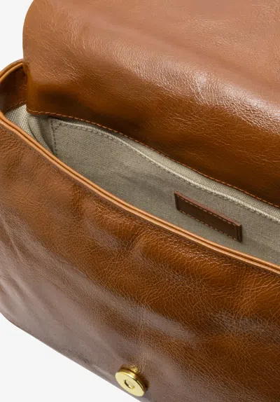 Apc A.p.c. Brown Vachette Crossbody Bag In Brown