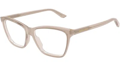 Bottega Veneta Bv1421o Linea Logo Eyeglasses In Neutral