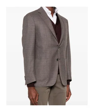 Canali Kei Blazer In Brown