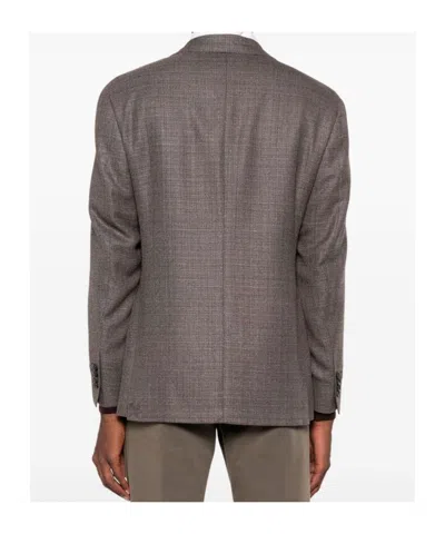 Canali Kei Blazer In Brown