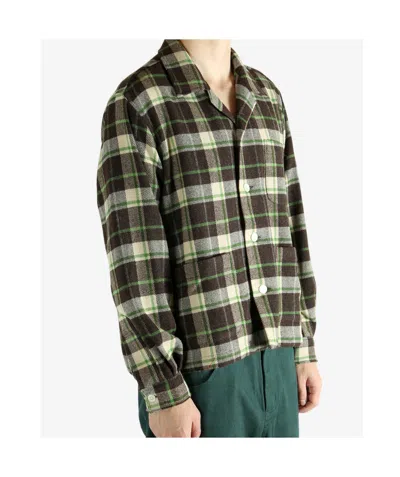 Bode Woodcrest Checked Shirt In Brown