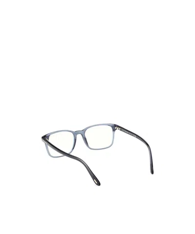 Tom Ford Rectangle-frame Glasses In Blue