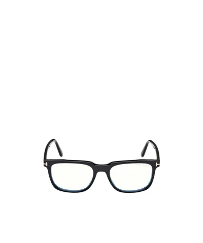 Tom Ford Rectangle-frame Glasses In Black