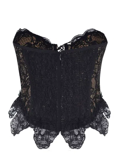 Giuseppe Di Morabito Lace Corset Top In Black