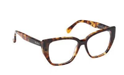 Max Mara Tortoiseshell Clip-on Glasses In Brown