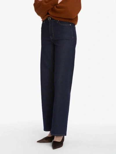 Frame High-waisted Wide-leg Jeans In Blue