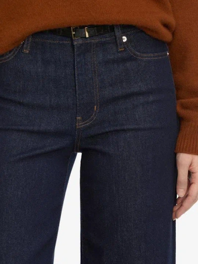 Frame High-waisted Wide-leg Jeans In Blue