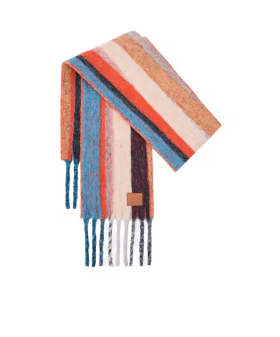 Loewe Scarf In Alpaca And Wool Blend In Multi
