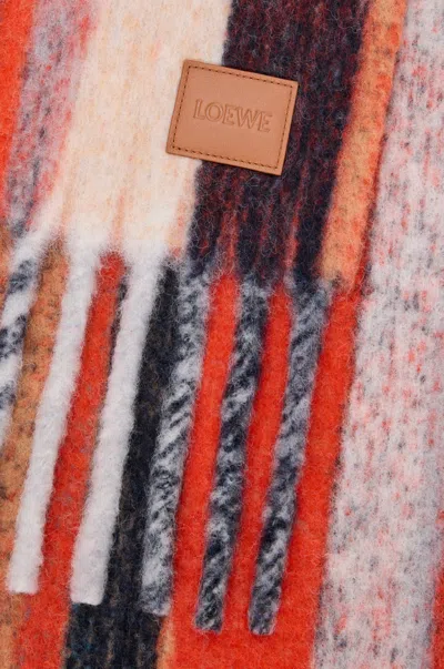Loewe Scarf In Alpaca And Wool Blend In Multi
