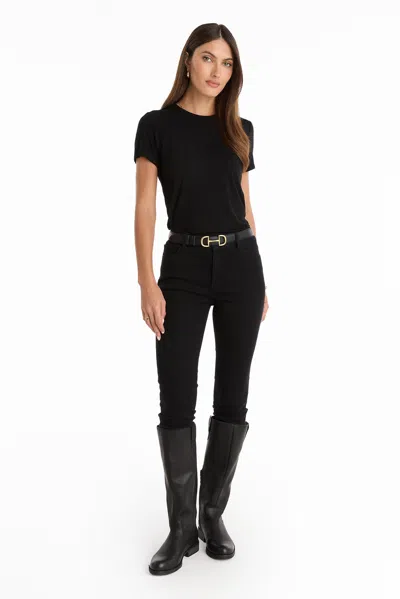 The Noli Shop Amaya Ultra-soft T-shirt In Black