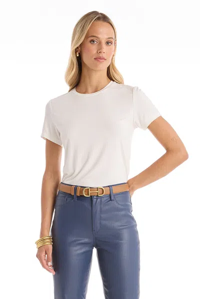 The Noli Shop Amaya Ultra-soft T-shirt In White