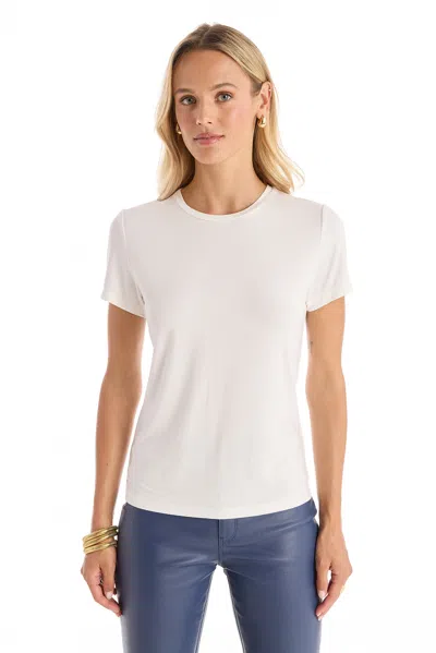 The Noli Shop Amaya Ultra-soft T-shirt In White