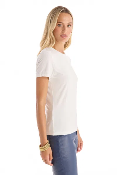 The Noli Shop Amaya Ultra-soft T-shirt In White