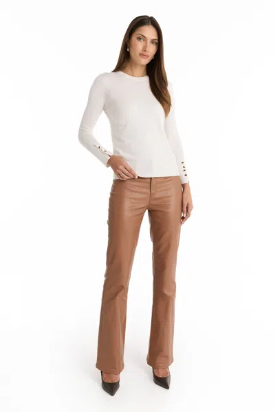 The Noli Shop Marcela Knit Top In White