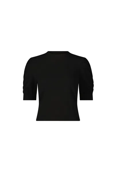 The Noli Shop Sylvie Knit Top In Black