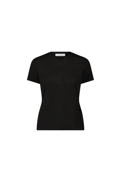 The Noli Shop Amaya Suede T-shirt In Black