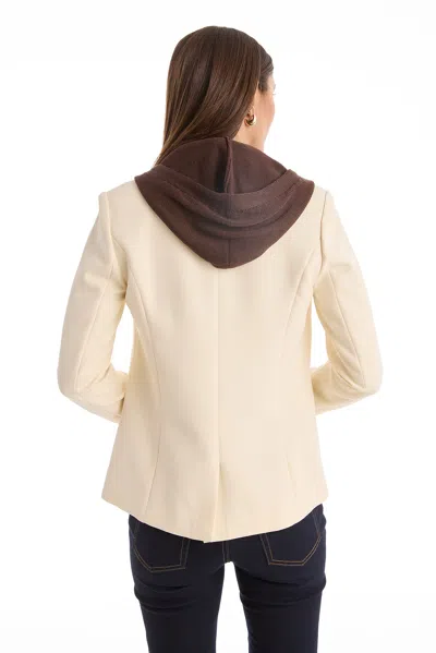 The Noli Shop Kara Dickey Blazer In Neutral