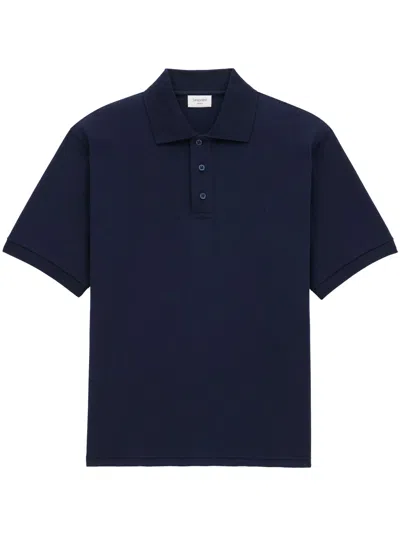 Saint Laurent Cassandre Polo Shirt In Blue